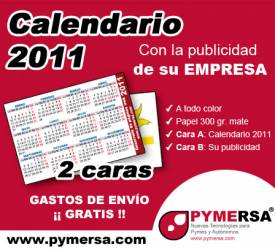 Calendario 2011 con festivos - Calendario laboral 2011 de bolsillo